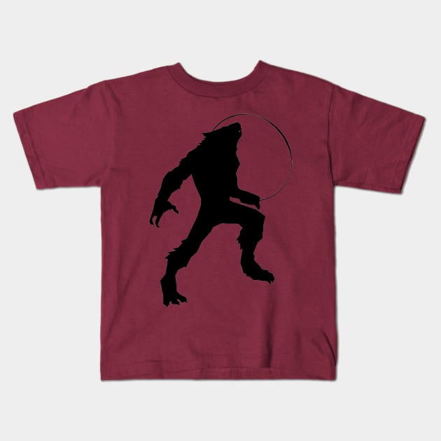 WOLFMAN MOONLIGHT Kids T-Shirt by SimonAdamo